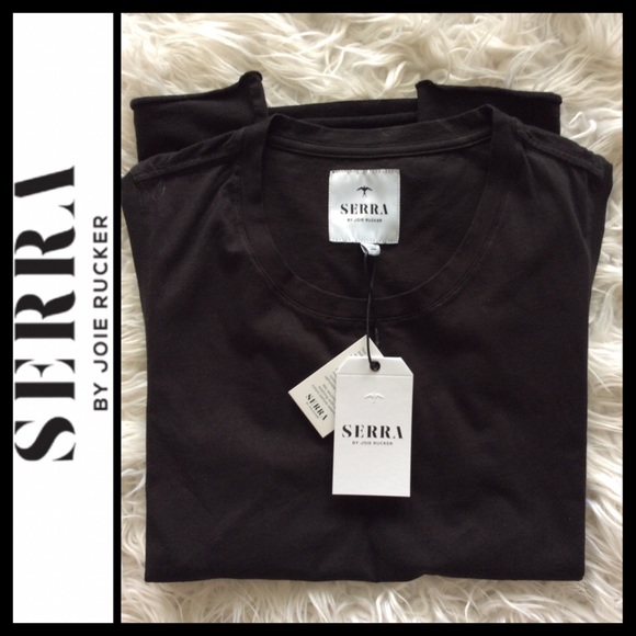 NWT Serra by Joie Rucker The Boy Tank in Black - Picture 6 of 11